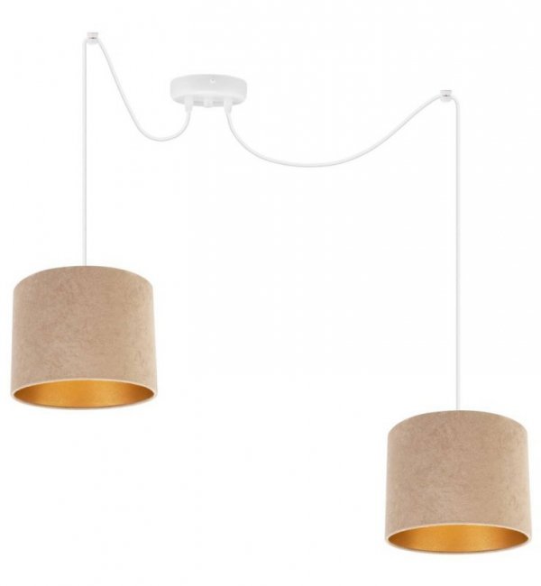 Lampa wisząca z abażurami - SPIDER MEDIOLAN 2360/2 LIGHT HOME