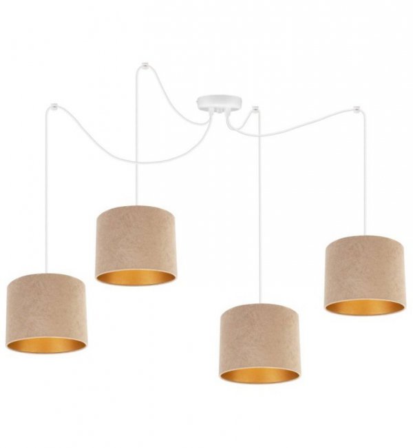 Lampa wisząca z abażurami - SPIDER MEDIOLAN 2360/4 LIGHT HOME