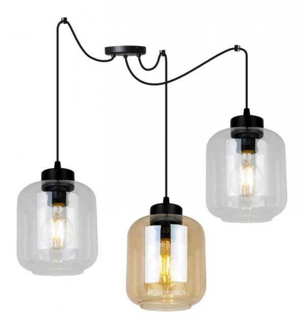 Lampa wisząca ze szklanymi kloszami - SPIDER NOVALJA 2395/3/MIX LIGHT HOME