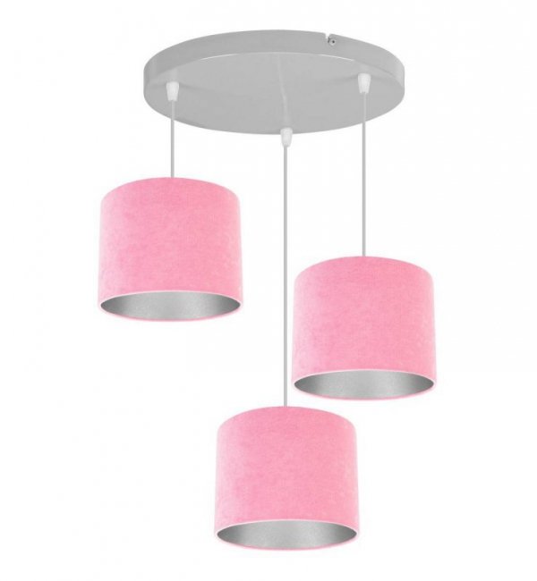 Lampa abażur materiałowa - MEDIOLAN 2360/3OW/C LIGHT HOME