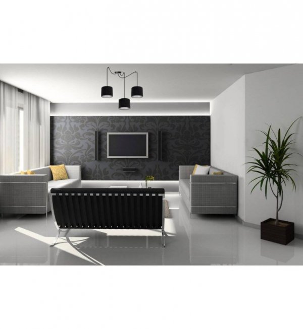 Lampa abażur materiałowa - SPIDER MEDIOLAN 2360/3/C LIGHT HOME