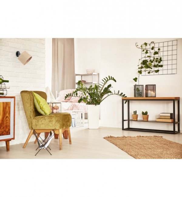 Kinkiet regulowany z jutowym kremowym abażurem 20 cm, E27 LIGHT HOME