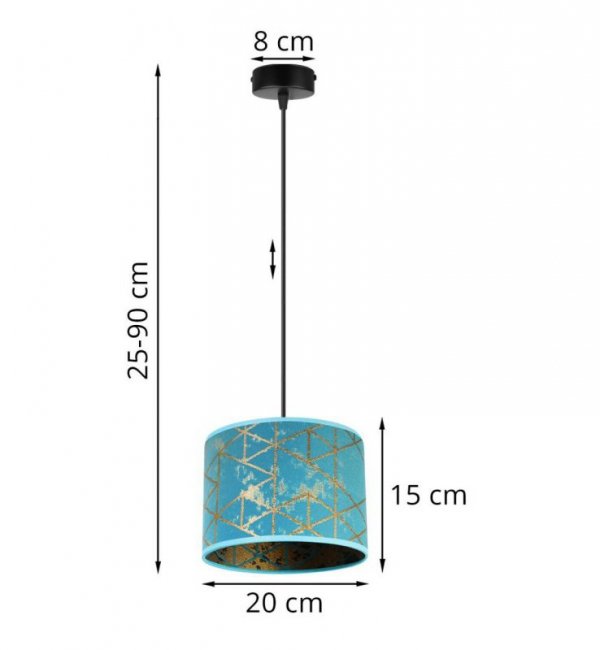 Lampa wisząca z abażurami - WERONA 2404/20/1 LIGHT HOME