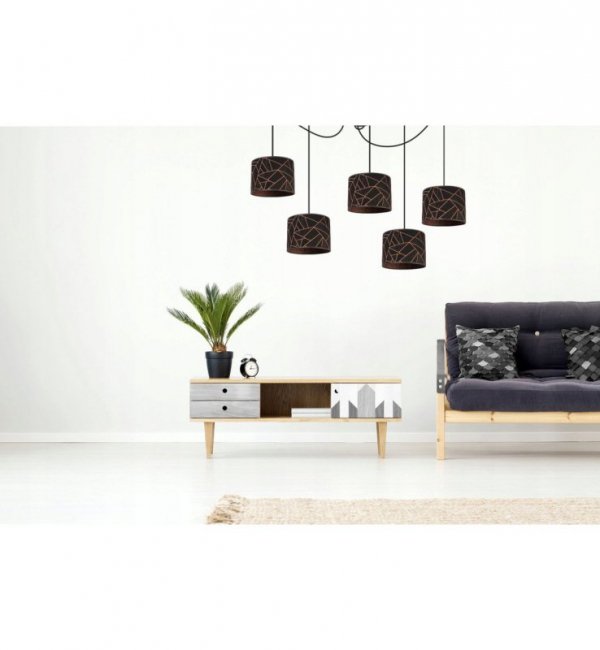 Lampa wisząca z abażurami - WERONA 2406/20/5P LIGHT HOME