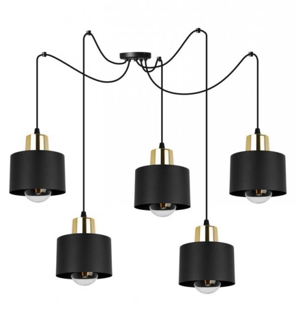 Lampa Nowoczesna Sufitowa Typu Pająk SPIDER PANTA Czarna LIGHT HOME