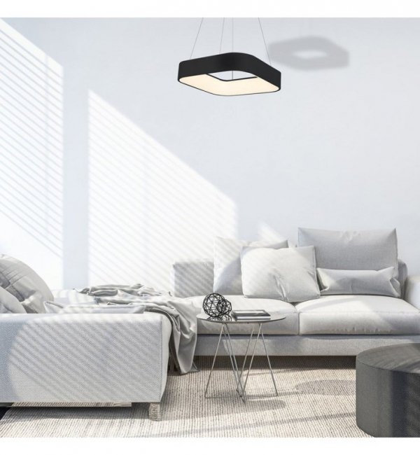 Nowoczesna wisząca lampa ASTRO, LED, regulowana, czarna LIGHT HOME