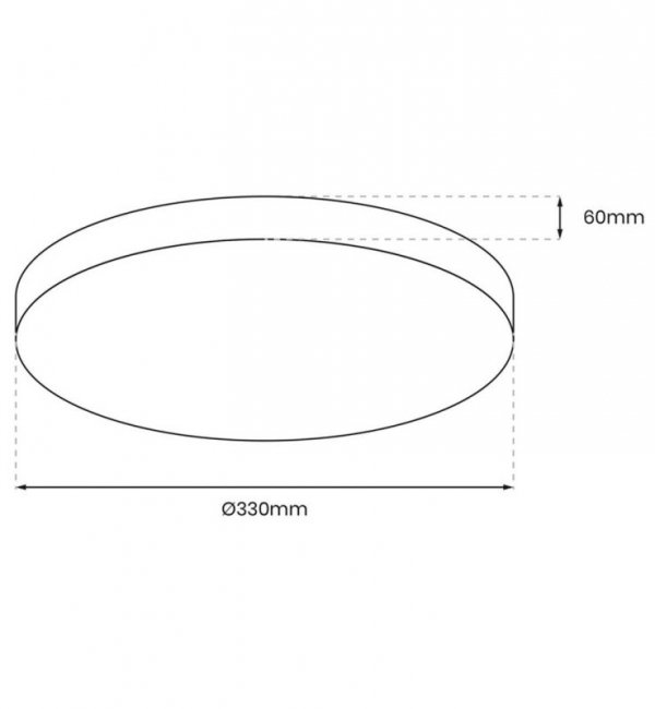 Plafon nowoczesny MAYA, integracja led, czujnik ruchu, czarno - biała LIGHT HOME