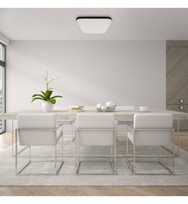 Minimalistyczny plafon LED NEMO, wbudowana taśma led, czujnik ruchu, neutralna barwa światła LIGHT HOME