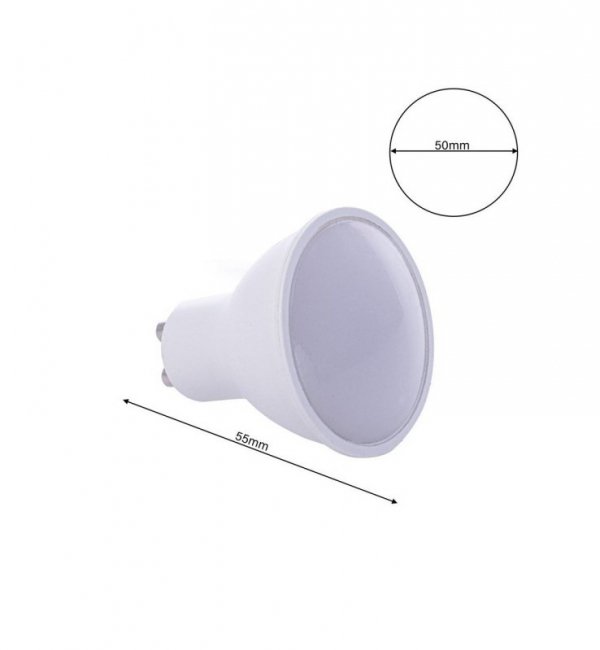 Żarówka LED GU10, Halogenowa, 6,5W, Ciepła