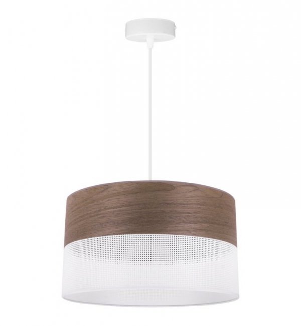 Lampa sufitowa WOOD, 35cm, nowoczesny abażur do sypialni i salonu