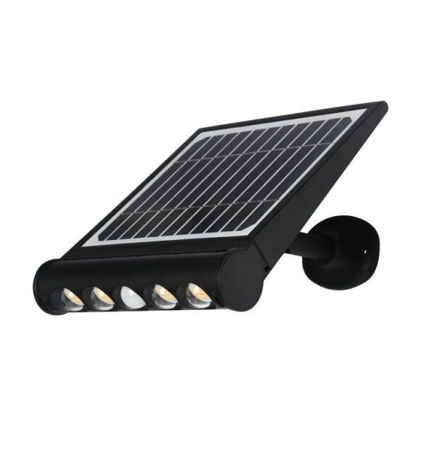 Lampa solarna ogrodowa TALENT, naświetlacz LED z czujnikiem ruchu i zmierzchu