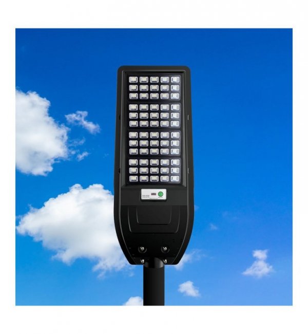 Latarnia uliczna VIA, solarna, ogrodowa, LED, z czujnikiem ruchowo-zmierzchowym, pilot