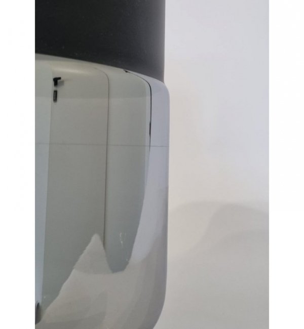 OUTLET -15% Nowoczesna Lampa Wisząca z Podłużnym Kloszem z Ciemnego Szkła