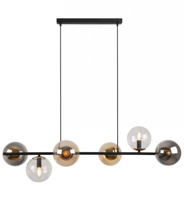 Lampa wisząca SIENA, sufitowa, żyrandol nad stół do kuchni, jadalni, salonu, kolorowy, szklany, loft
