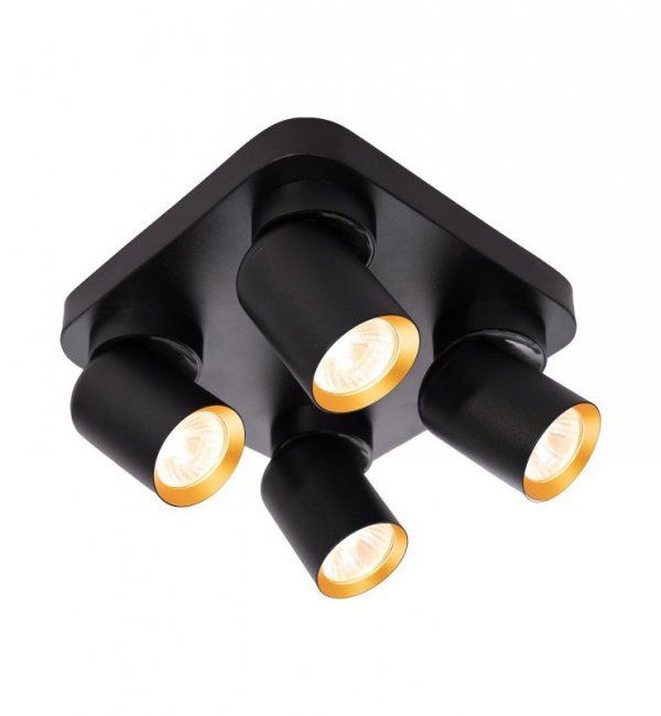 Lampa sufitowa plafon LED ANDY, w kolorze czarnym, nowoczesna, do salonu, kuchni