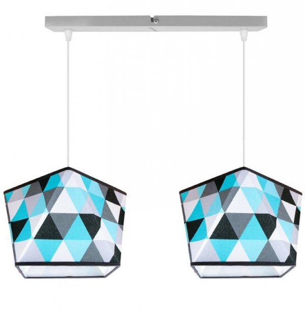 Lampa wisząca z abażurem - GARO 2120/2 LIGHT HOME