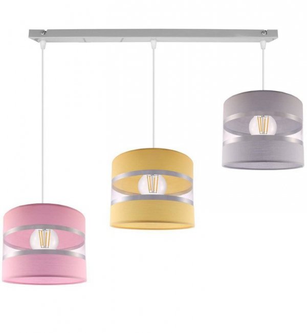 Lampa wisząca z abażurem - LOLLIPOP 2170/3 LIGHT HOME