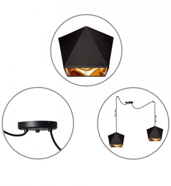 Lampa wisząca z abażurem - SPIDER 1921/2/DZ LIGHT HOME