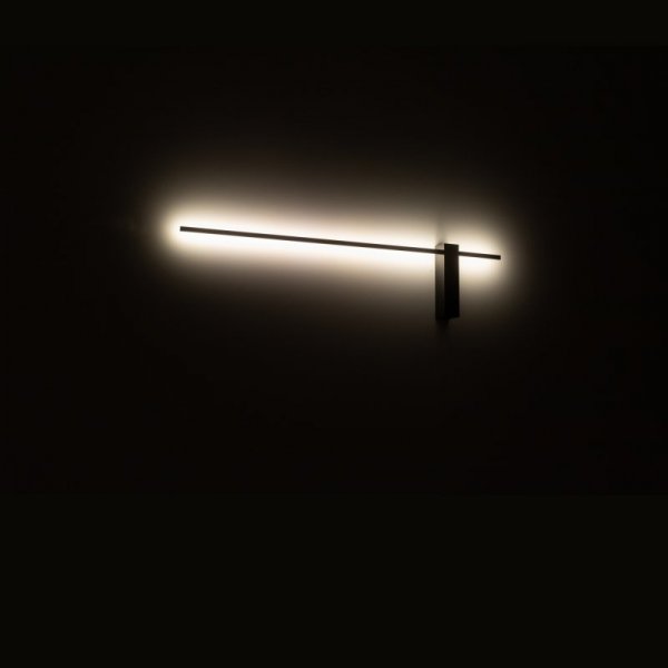 NOWODVORSKI KINKIET MINIMALISTYCZNY CZARNY MOTIVE LED M