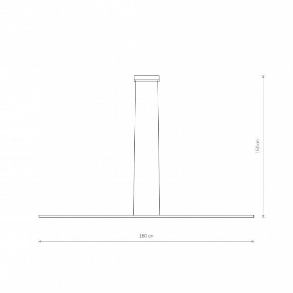 LAMPA WISZĄCA MINIMALISTYCZNA BELKA LED NAD BAR WYSPĘ BAR LED L
