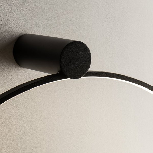 NOWODVORSKI LAMPA SUFITOWA PLAFON KOŁO RING OBRĘCZ CZARNA CIRCOLO LED M 10815