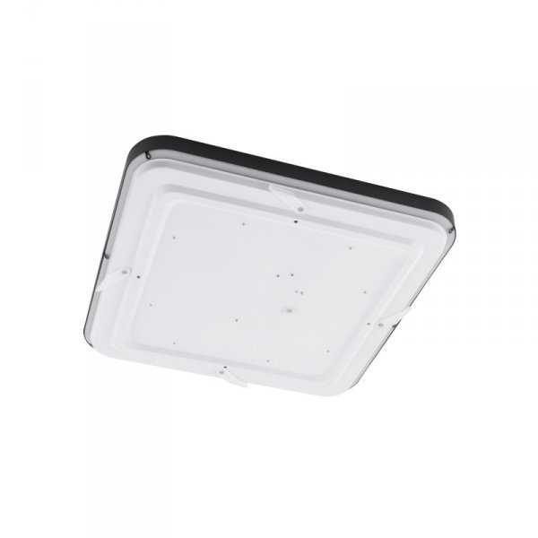 NOWODVORSKI PLAFON AGNES SQUARE LED PRO 32W 3000K HERMETYCZNY IP44 KWADRATOWY CZARNY