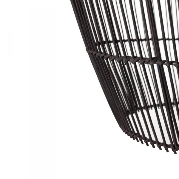 LAMPA WISZĄCA CZARNA BAMBUS NATURAL EKO BOHO DO SALONU SYPIALNI KUCHNI JADALNI NOWODVORSKI HAITI S 11166