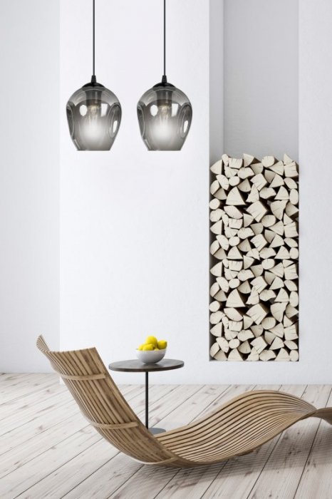 LAMPA WISZĄCA CZARNA NAD STÓŁ DO KUCHNI JADALNI SALONU EMIBIG ISTAR 2 BL GRAFIT