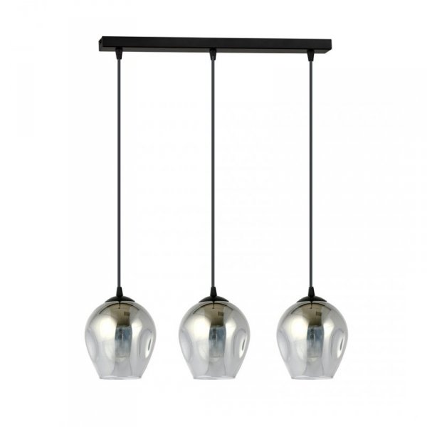 LAMPA WISZĄCA CZARNA NAD STÓŁ DO KUCHNI JADALNI SALONU EMIBIG ISTAR 3 BL GRAFIT