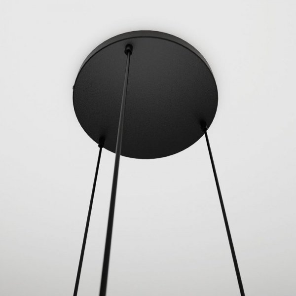 LAMPA WISZĄCA CZARNA NAD STÓŁ DO KUCHNI JADALNI SALONU EMIBIG ISTAR 3 BL PREMIUM TRANSPARENT