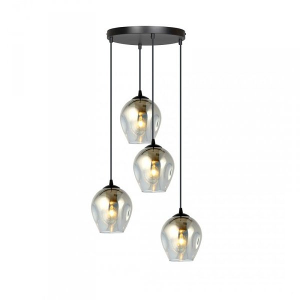 LAMPA WISZĄCA CZARNA NAD STÓŁ DO KUCHNI JADALNI SALONU EMIBIG ISTAR 4 BL PREMIUM GRAFIT