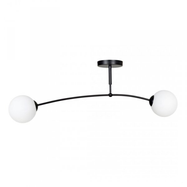 LAMPA WISZĄCA NOWOCZESNA KULE BIAŁE EMIBIG PREGOS 2 BLACK