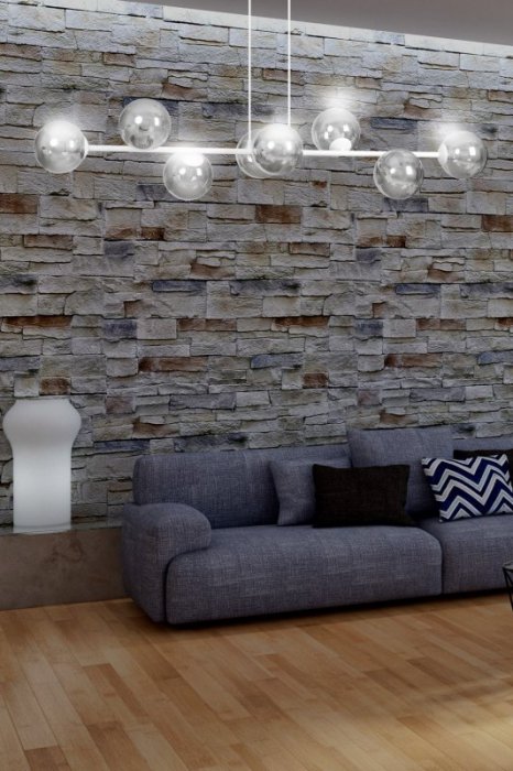 LAMPA WISZĄCA BIAŁA SZKLANE KLOSZE KULE DO SALONU SYPIALNI JADALNI NAD STÓŁ EMIBIG ROSSI 8 WH GRAFIT