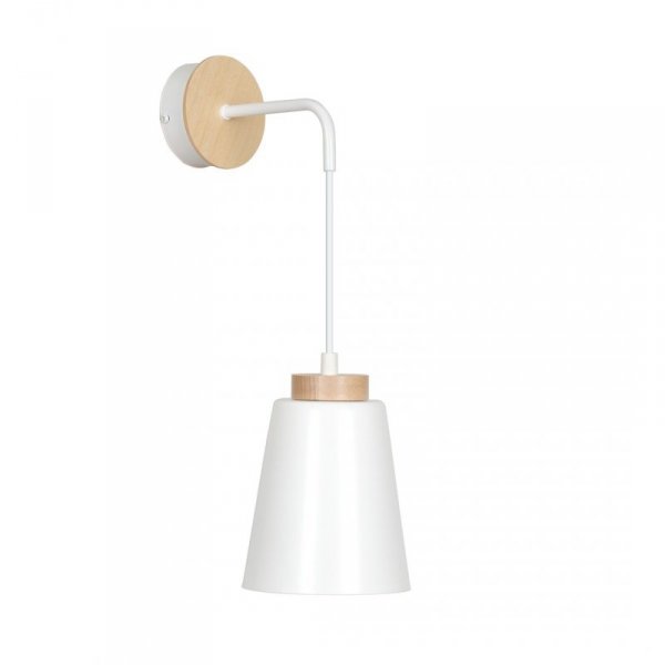 KINKIET WISZĄCY METALOWY EMIBIG BOLERO K1 WHITE