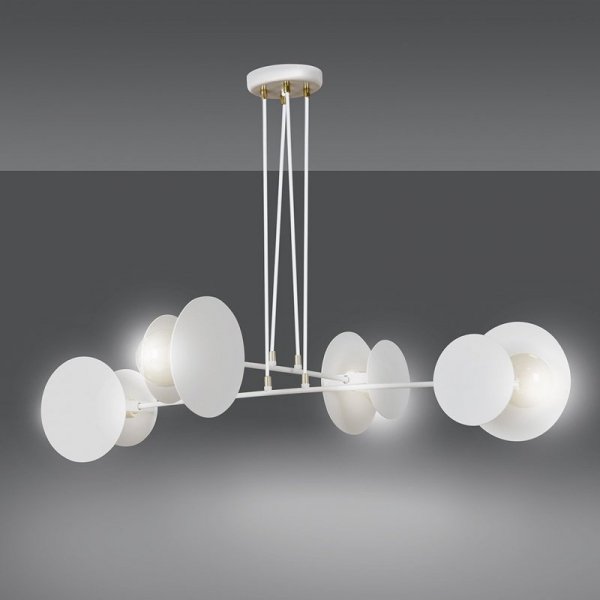 LAMPA WISZĄCA NOWOCZESNA DO SALONU POKOJU EMIBIG IDEA 4 WHITE