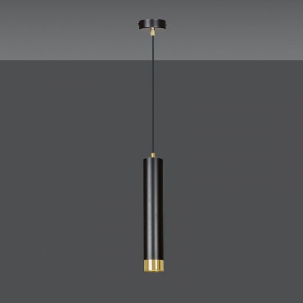 LAMPA WISZĄCA NAD STÓŁ DO KUCHNI JADALNI TUBA EMIBIG KIBO 1 BL/GOLD