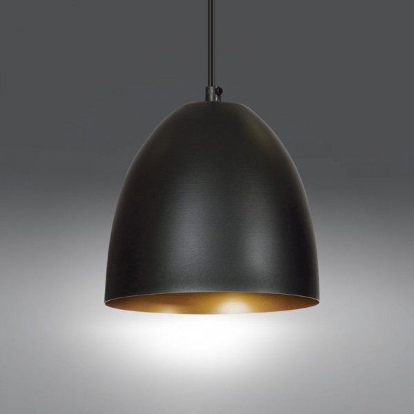 LAMPA WISZĄCA METALOWA KOPUŁA NAD STÓŁ WYSPĘ EMIBIG LENOX 1 BLACK / GOLD