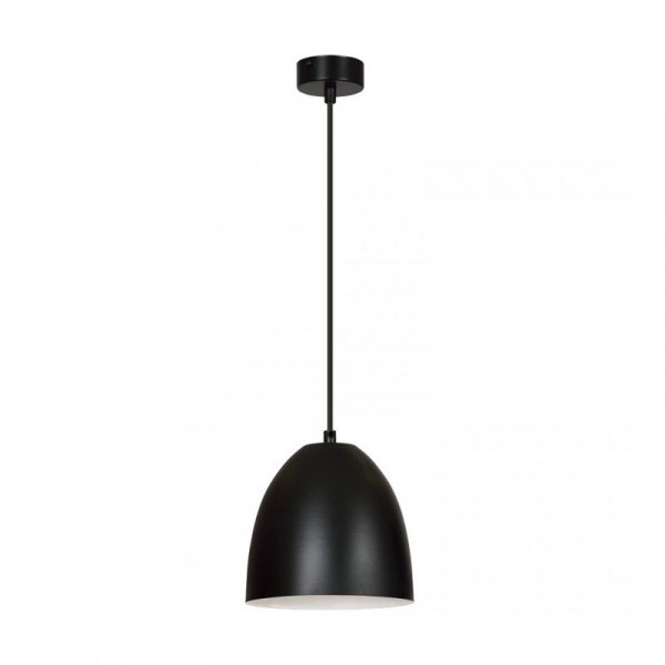 LAMPA WISZĄCA METALOWA KOPUŁA NAD STÓŁ WYSPĘ EMIBIG LENOX 1 BLACK / WHITE