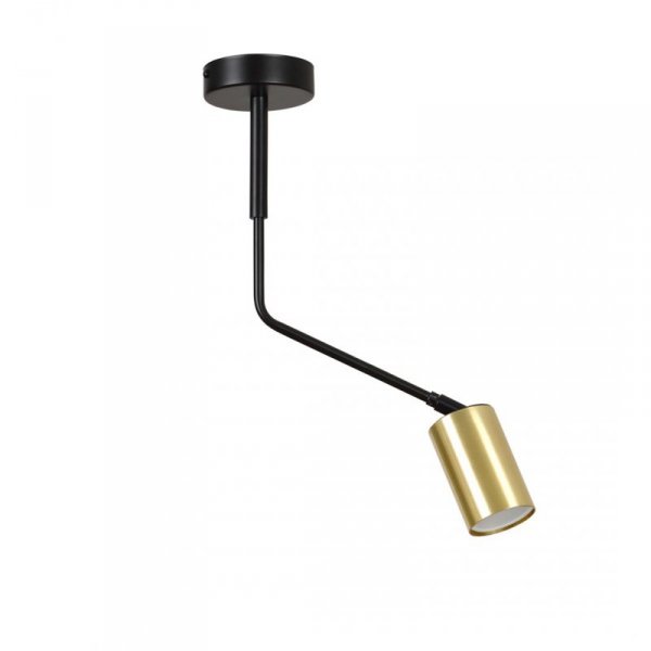 LAMPA WISZĄCA SUFITOWA NOWOCZESNA ZŁOTY REFLEKTOR EMIBIG VERNO 1 BLACK