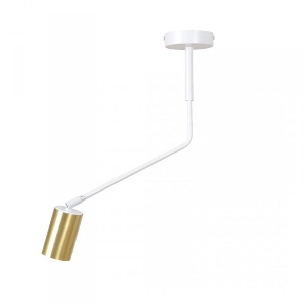 LAMPA WISZĄCA SUFITOWA NOWOCZESNA ZŁOTY REFLEKTOR EMIBIG VERNO 1 WHITE