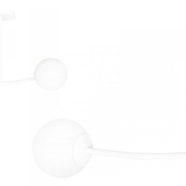 LAMPA WISZĄCA KULE BIAŁE DO SALONU POKOJU EMIBIG HALLDOR 2 WHITE