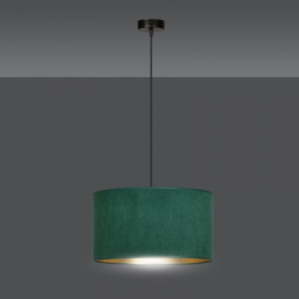LAMPA CZARNA Z ABAŻUREM BUTELKOWA ZIELEŃ EMIBIG HILDE 1 BL GREEN