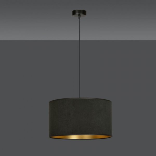 LAMPA CZARNA Z CZARNYM ABAŻUREM EMIBIG HILDE 1 BL BLACK
