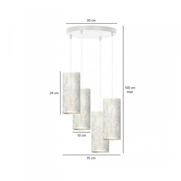 EMIBIG KARLI 4 WH PREMIUM MARBEL WHITE