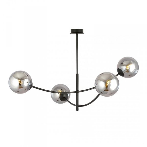 LAMPA WISZĄCA NOWOCZESNA KULE SZKLANE EMIBIG HUNTER 4 BLACK/GRAFIT