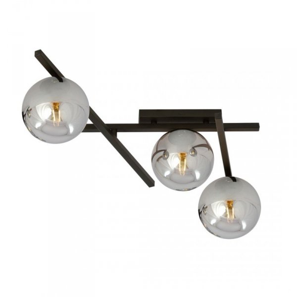 LAMPA SUFITOWA PLAFON KULE NOWOCZESNA EMIBIG SMART 3 BLACK/GRAFIT