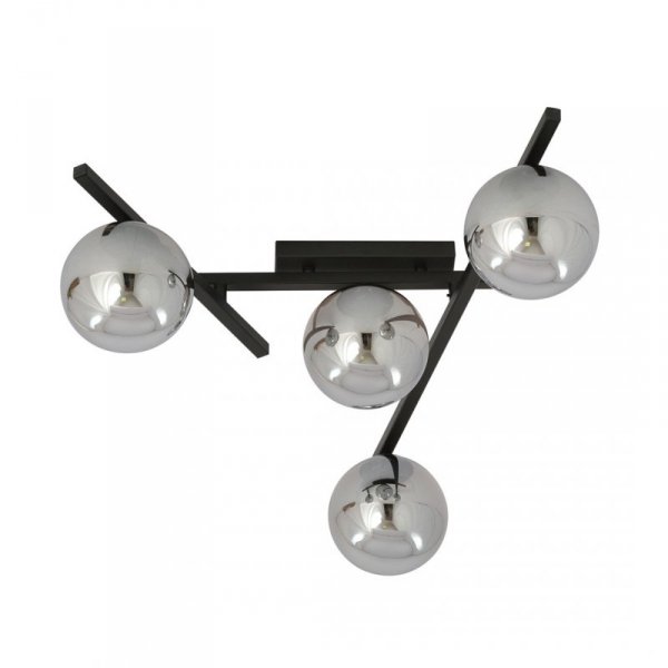 LAMPA SUFITOWA PLAFON KULE NOWOCZESNA EMIBIG SMART 4 BLACK/GRAFIT