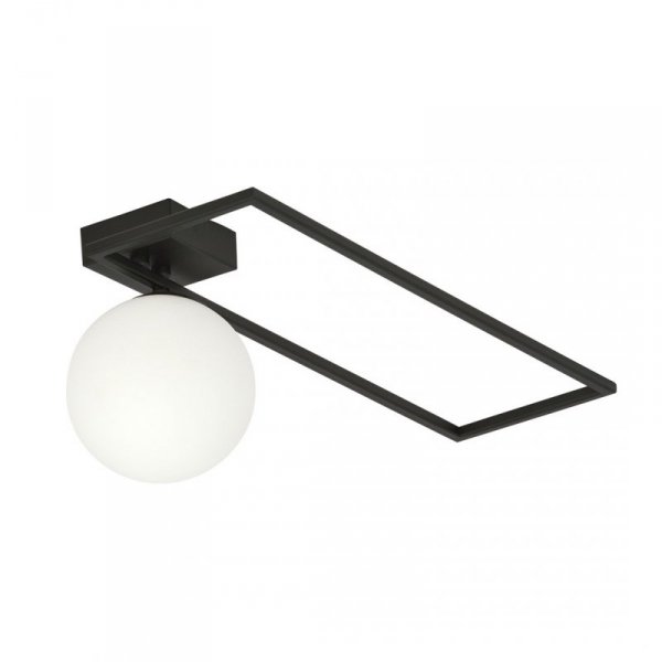 LAMPA SUFITOWA PLAFON CZARNY KLOSZ KULA EMIBIG IMAGO 1B BLACK/OPAL