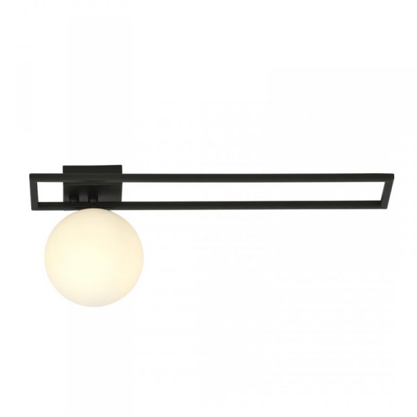 LAMPA SUFITOWA PLAFON CZARNY KLOSZ KULA EMIBIG IMAGO 1C BLACK/OPAL