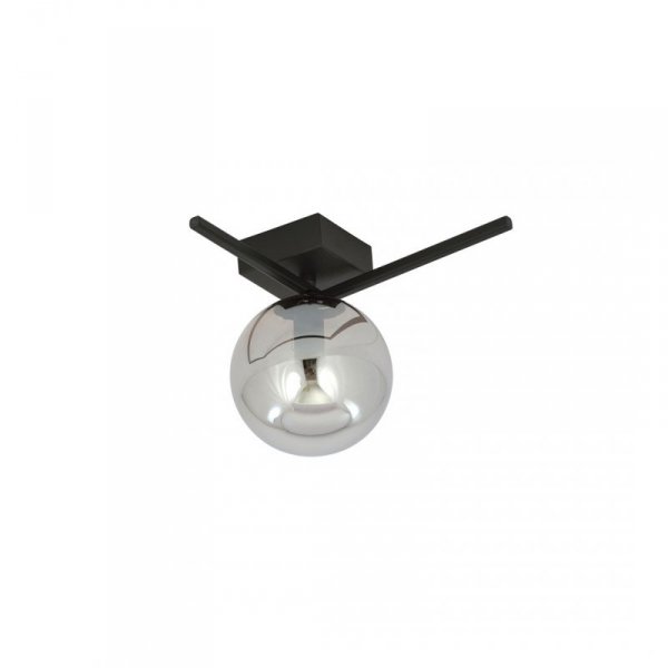 LAMPA SUFITOWA PLAFON CZARNY KLOSZ KULA EMIBIG IMAGO 1G BLACK/GRAFIT